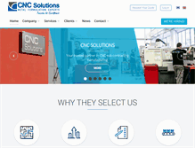 Tablet Screenshot of cncsolutions.com